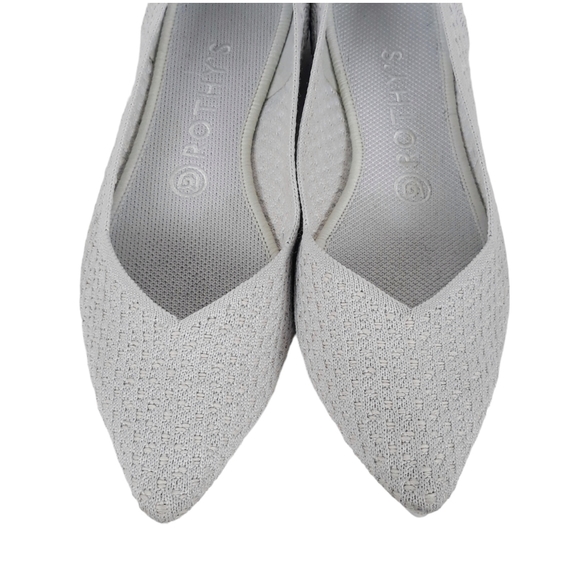 Rothy's The Point in Salt Honeycomb Flats - Picture 8 of 13